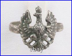 WW2 Polish LEGIONs Patriotic jewelry POLAND Ring WWII Legioners Corps EAGLE Badg