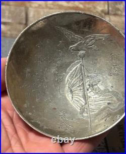 WW2 & Pre-WW2 Imperial Japanese Army Commemorative Sake Cups & Plaque Set