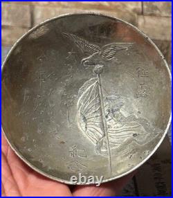 WW2 & Pre-WW2 Imperial Japanese Army Commemorative Sake Cups & Plaque Set