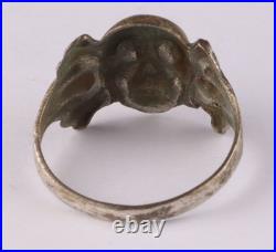 WW2 Ring Skull Bones WWII Death head WWI symbol of death Goth Cosplay Gothic art