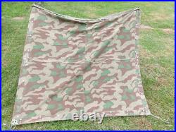 WW2 Swiss M31 Splittertarnmuster Tent 2 Halves, Poles and Stakes