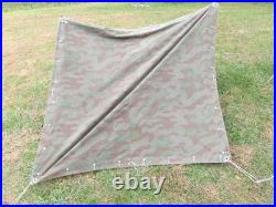 WW2 Swiss M31 Splittertarnmuster Tent 2 Halves, Poles and Stakes