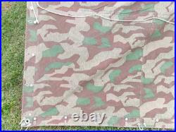 WW2 Swiss M31 Splittertarnmuster Tent 2 Halves, Poles and Stakes