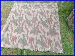 WW2 Swiss M31 Splittertarnmuster Tent 2 Halves, Poles and Stakes