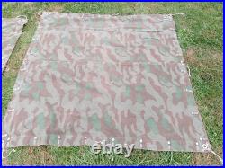 WW2 Swiss M31 Splittertarnmuster Tent 2 Halves, Poles and Stakes