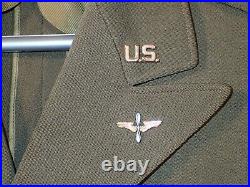 WW2 US AAC Army Air Corps Colonel Uniform Bullion Pinwheel Named Col. Mason 1935