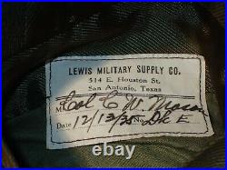 WW2 US AAC Army Air Corps Colonel Uniform Bullion Pinwheel Named Col. Mason 1935