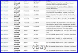 WW2 USMC Marine Corps Camp Lejeune HBT Herringbone Twill Ditty Bag E L BOURGOIN