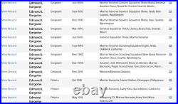 WW2 USMC Marine Corps Camp Lejeune HBT Herringbone Twill Ditty Bag E L BOURGOIN