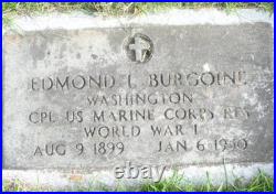 WW2 USMC Marine Corps Camp Lejeune HBT Herringbone Twill Ditty Bag E L BOURGOIN