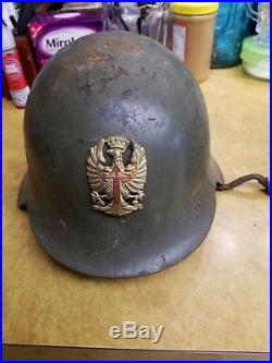 WW2 WWII Ea Spanish Model-26 (Spanish Civil War 1936-1939) steel helmet M34