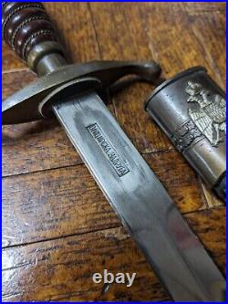 WW2 WWII YUGOSLAVIA SERBIA KINGDOM Army Dagger With A Mint Blade