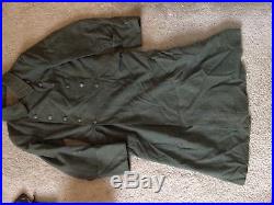 WW2 german enlisted fieldgrey wool overcoat 1940 dtd no shoulder boards