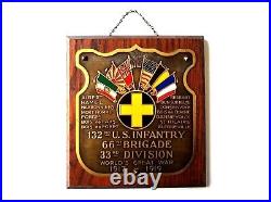 WWI 1919 Military Service Hanging Wall Plaque In Excellent Condition, Militaria