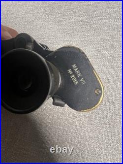 WWI Bausch & Lomb Mark VII U. S. Navy 6x30 Binoculars No 2815 with Case