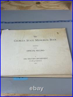 WWI Georgia State Memorial Book 1921 BB165