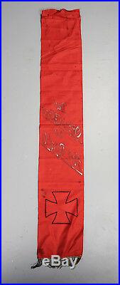 WWI German Army Heer soldier flag banner iron cross WWII US Officer funeral sash
