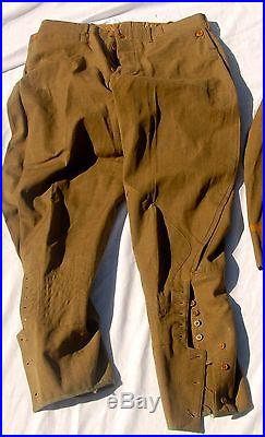 WWI IDd VETERINARY CORPS Officers Uniform Tunic Pants Leggings Hat Transition
