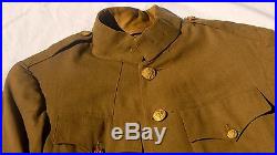 WWI IDd VETERINARY CORPS Officers Uniform Tunic Pants Leggings Hat Transition