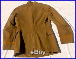 WWI IDd VETERINARY CORPS Officers Uniform Tunic Pants Leggings Hat Transition