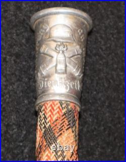 WWI Imperial German Prussian Army Artillery Veterans Parade Marching Stick, Mint