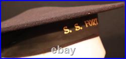 WWI Interwar USN Navy Service Type Sailors Flat Cap S. S. FORT RILEY Tally