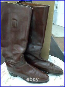 WWI Military Calvary Dress boots, heel to toe 11.5, Heel 3x 3.25 18 high A