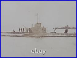 WWI Photo German U-Boat U-53 New York Harbor 1919 USS Jacob Jones