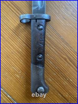 WWI Pre WWII Czechoslovakian Czech VZ 24 Bayonet