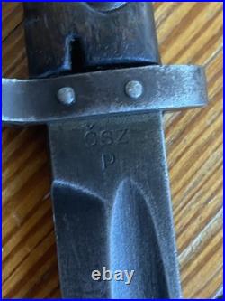WWI Pre WWII Czechoslovakian Czech VZ 24 Bayonet