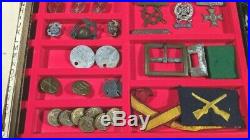 WWI Pvt. 1/c Joe Hahn USMC U. S. Military Medal Pin Patch Journal Photos Dog Tags