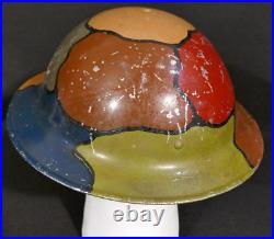 WWI U. S. Veterans of Foreign Wars VFW M1917 Camouflage Helmet Post-War Doughboy