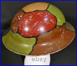 WWI U. S. Veterans of Foreign Wars VFW M1917 Camouflage Helmet Post-War Doughboy