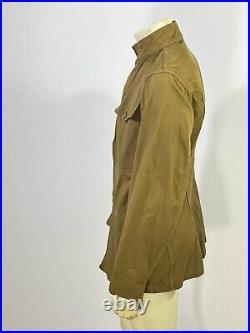 WWI US Army Cotton Tunic Jacket FREELAND Workwear Change Buttons Dated 1920