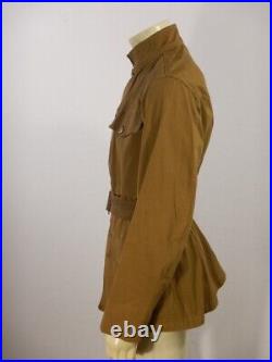 WWI US Army Cotton Tunic Jacket FREELAND Workwear Change Buttons Dated 1920