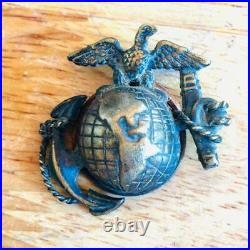 WWI USMC Marine Officer EGA German Theater Made Pin Badge D. Snyder Collection
