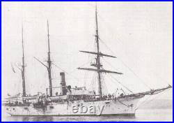 WWI USN Navy USS Nantucket PG-18 Navy Dist. 1 Sailors Cap Hat Tally, 1918 20