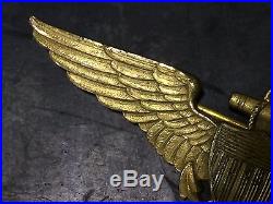 WWI WWII US Navy Marines Pilot Wings ROBBINS Gold