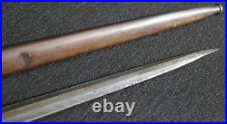 WWII Belgium M1916-35 M1935 Mauser Rifle Altered M1916 Sword Bayonet, Scarce