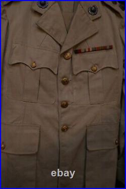 WWII British Royal Marine Captain's Uniform Coat & Trousers War-Service, Scarce