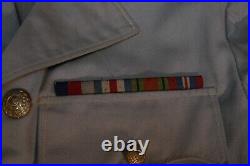 WWII British Royal Marine Captain's Uniform Coat & Trousers War-Service, Scarce