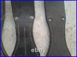 WWII GERMAN K98 bayonet LEATHER FROG ORIGINAL set of 5 piece