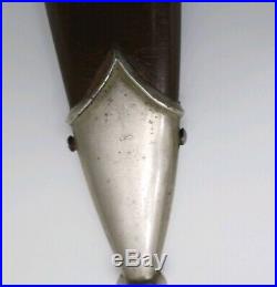 WWII German Brown Dagger Scabbard Complete with all screws 100% Original