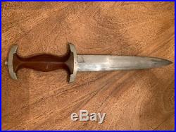 WWII German Factory Ground Rohm SA Dagger by E. Pack & S, Westfalen Wf District