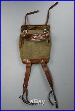 WWII German M34 tornister uniform parade dress pony pack leather strap Heer Army