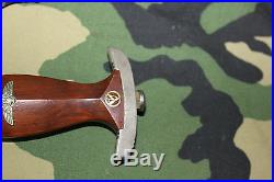 WWII German SA RZM M 7/2 Dagger with Scabbard
