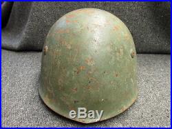WWII ITALIAN MODEL 1933 HELMET-COMPLETE With LINER & CHINSTRAP
