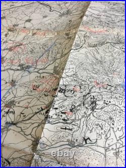 WWII Imperial Japanese Army Infantry School Russo-Japanese War Map Set 9pc