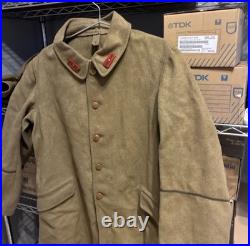 WWII Imperial Japanese Army Type 5 Greatcoat 1937 Named NCO Corporal Wool Coat