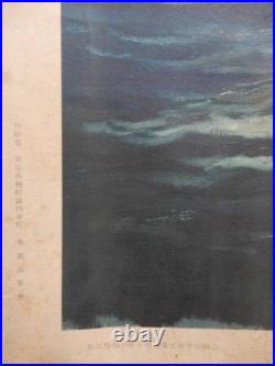 WWII Imperial Japanese Navy Combined Fleet Battleships 1935 Large Color Print